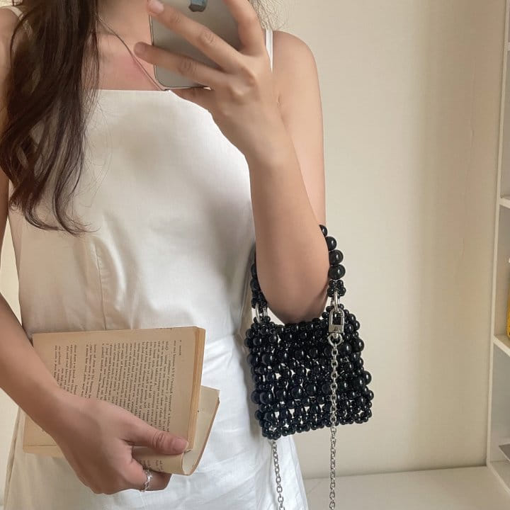 Attention plz - Korean Women Fashion - #womensfashion - Bead Spangle Tote Bag - 5