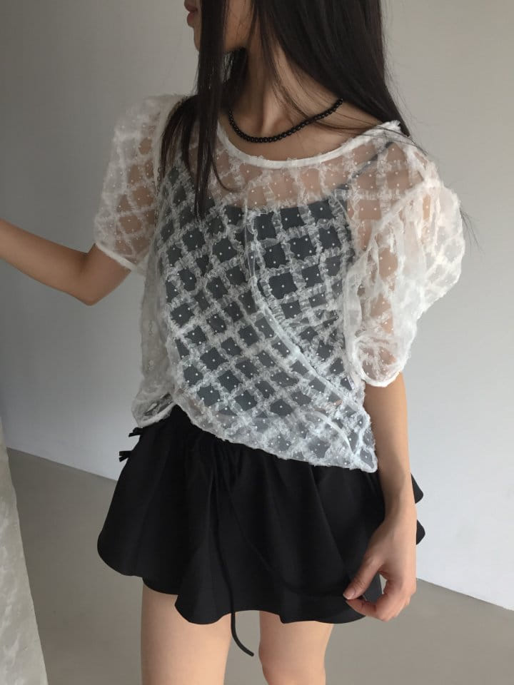 Attention plz - Korean Women Fashion - #womensfashion - Alice Mesh Blouse - 8