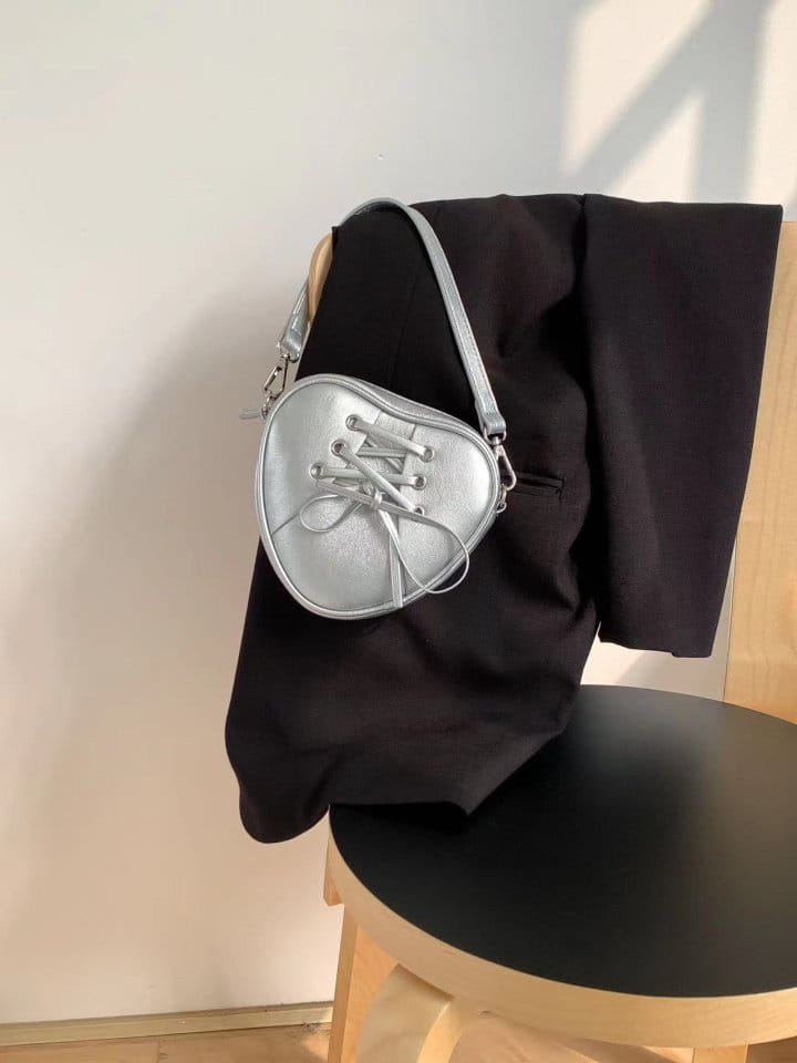 Attention plz - Korean Women Fashion - #womensfashion - Heart Ribbon Tote Bag - 8