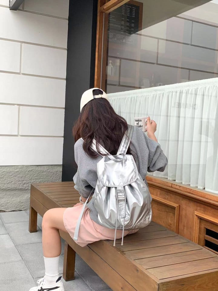 Attention plz - Korean Women Fashion - #womensfashion - Metallic Back Pack - 11