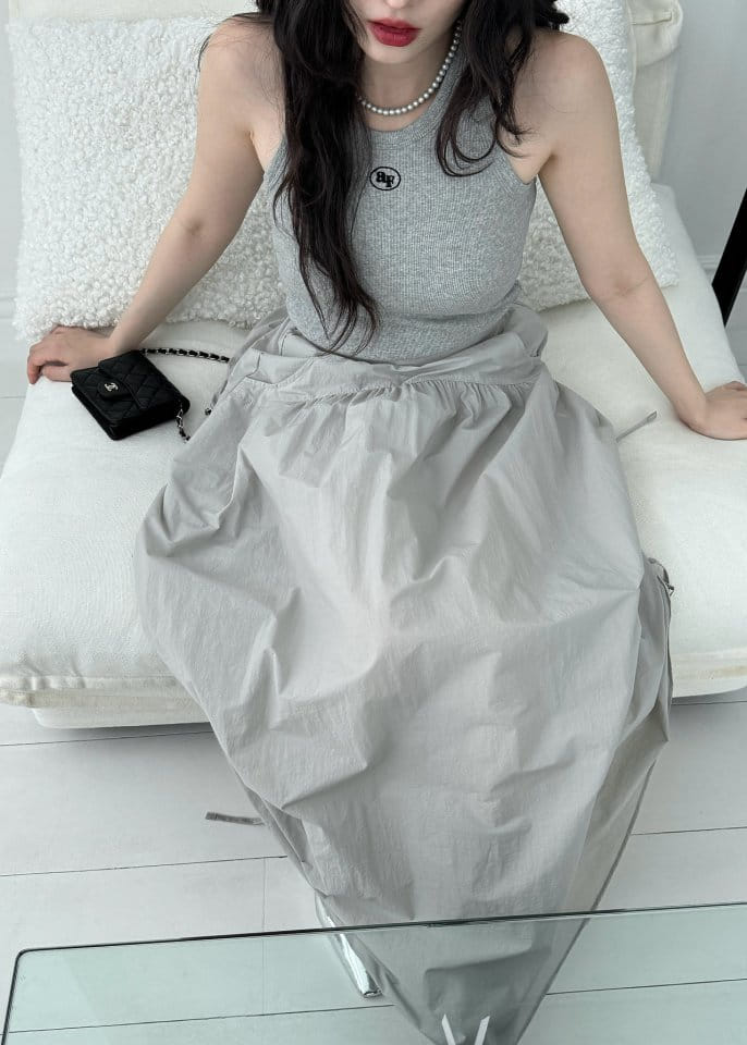 Auver_Fit - Korean Women Fashion - #momslook - Side Shirring Skirt