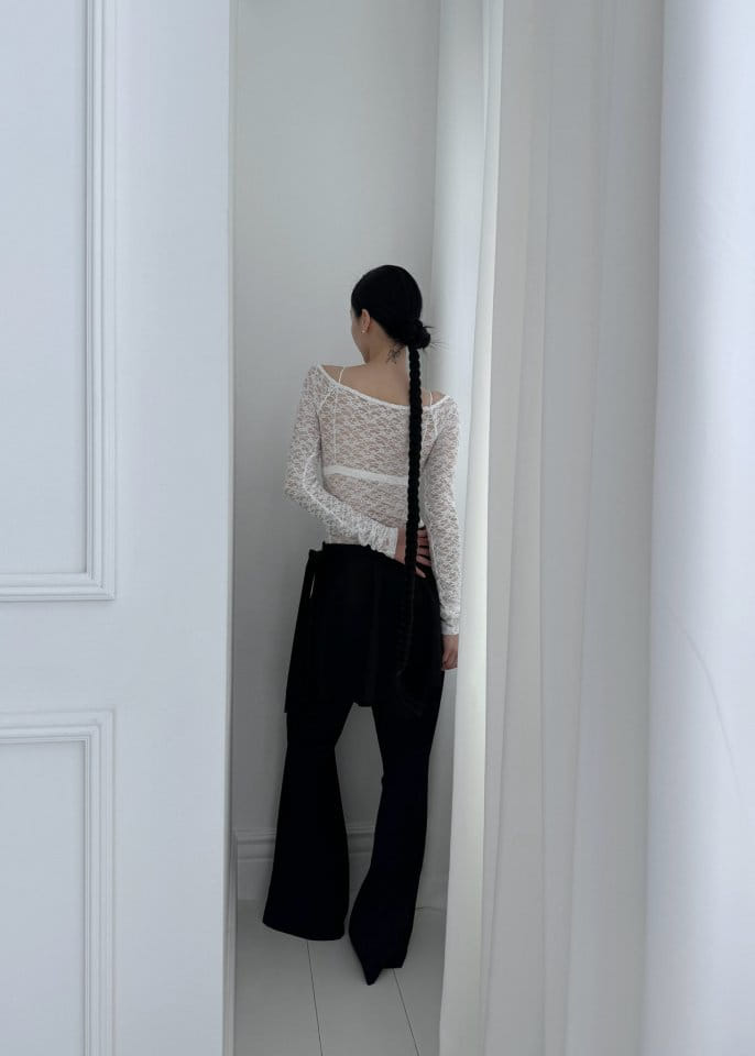 Auver_Fit - Korean Women Fashion - #pursuepretty - Lace Off Shoulder  - 9