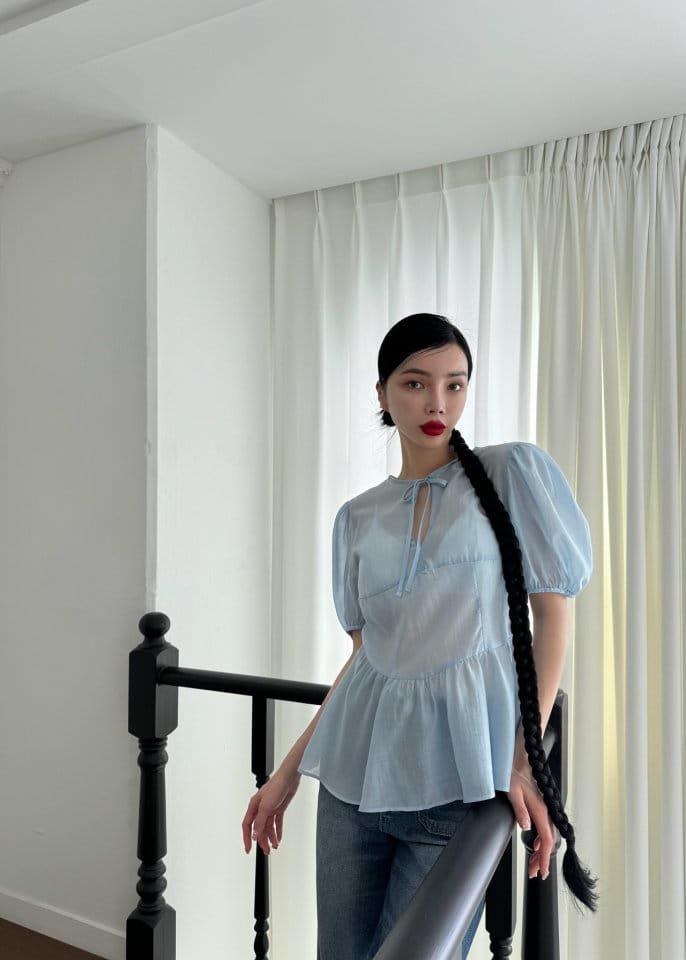 Auver_Fit - Korean Women Fashion - #womensfashion - Silk See Through Blouse - 6