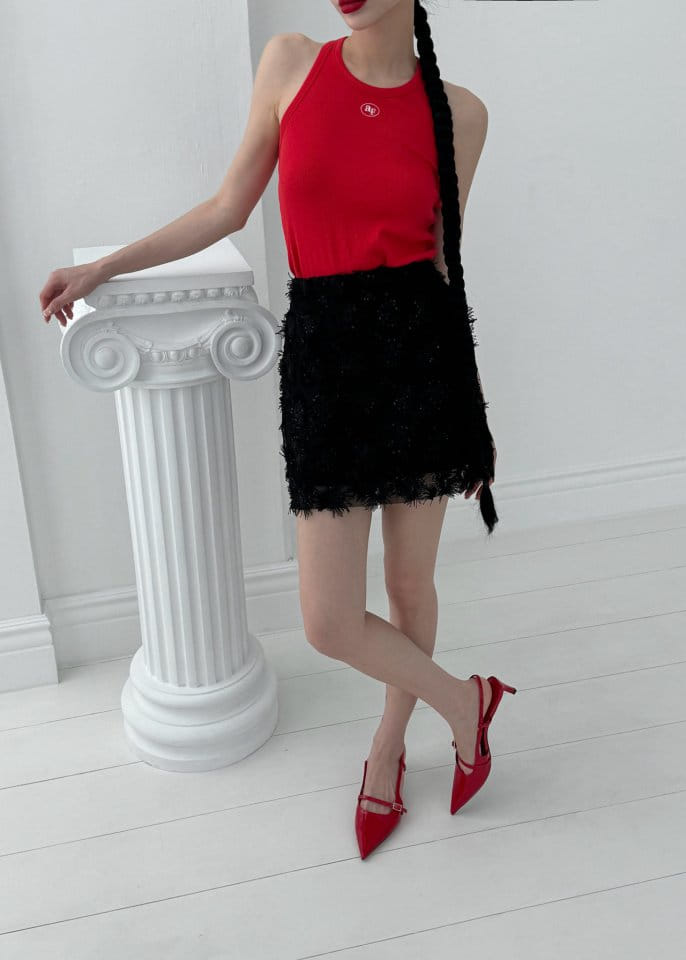 Auver_Fit - Korean Women Fashion - #womensfashion - Sun Flower Mini Skirt - 3