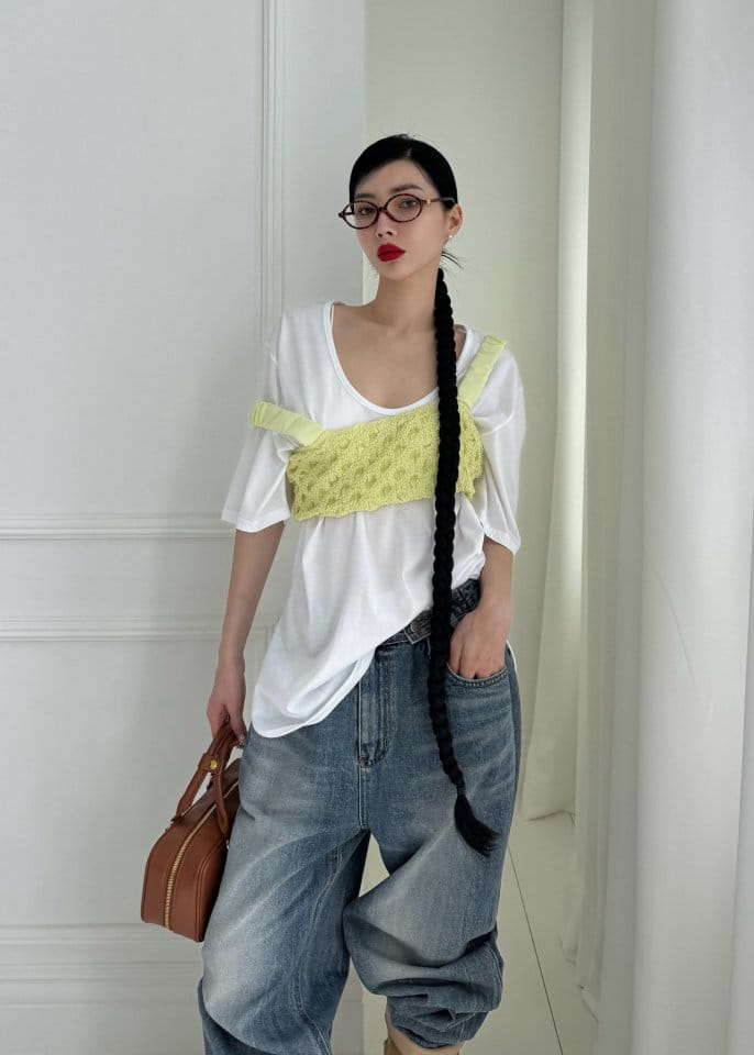 Auver_Fit - Korean Women Fashion - #womensfashion - Silket U Neck Tee - 7