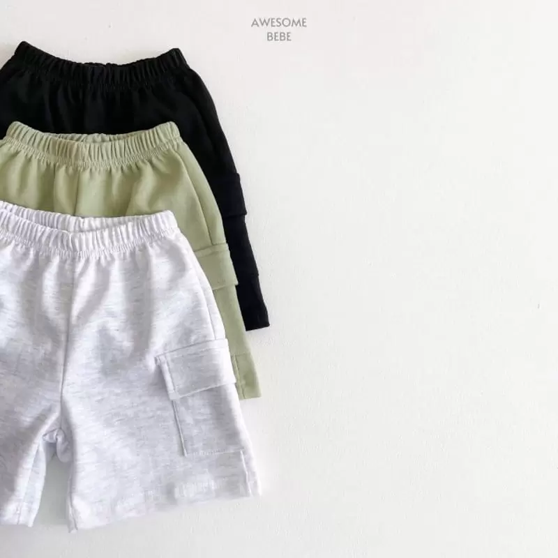 Awesome Bebe - Korean Children Fashion - #Kfashion4kids - Cargo Half Pants - 5
