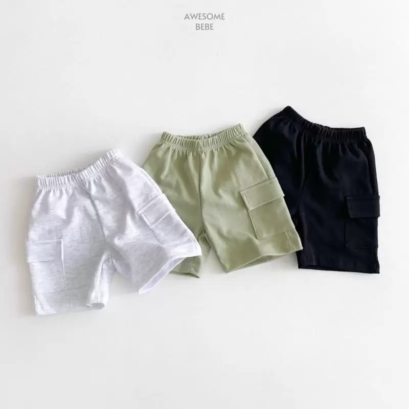 Awesome Bebe - Korean Children Fashion - #fashionkids - Cargo Half Pants