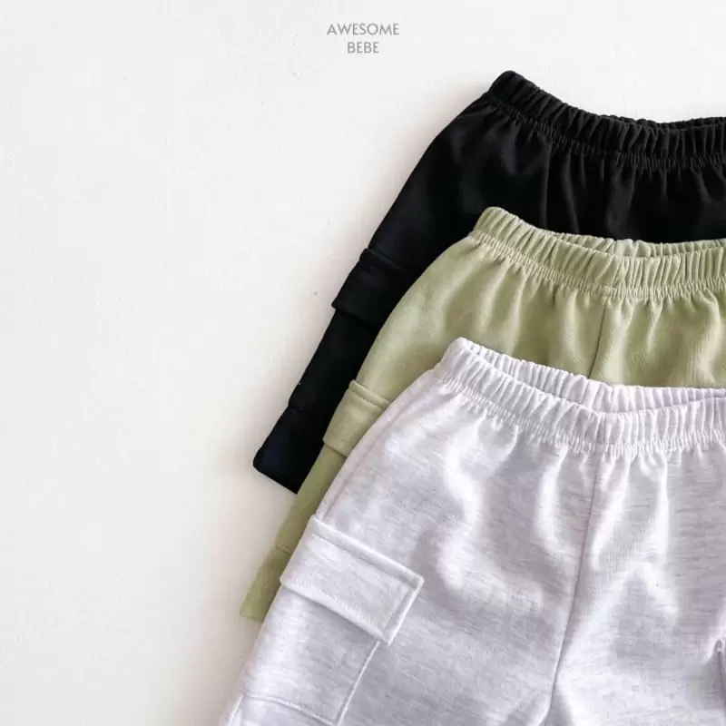 Awesome Bebe - Korean Children Fashion - #kidsstore - Cargo Half Pants - 4
