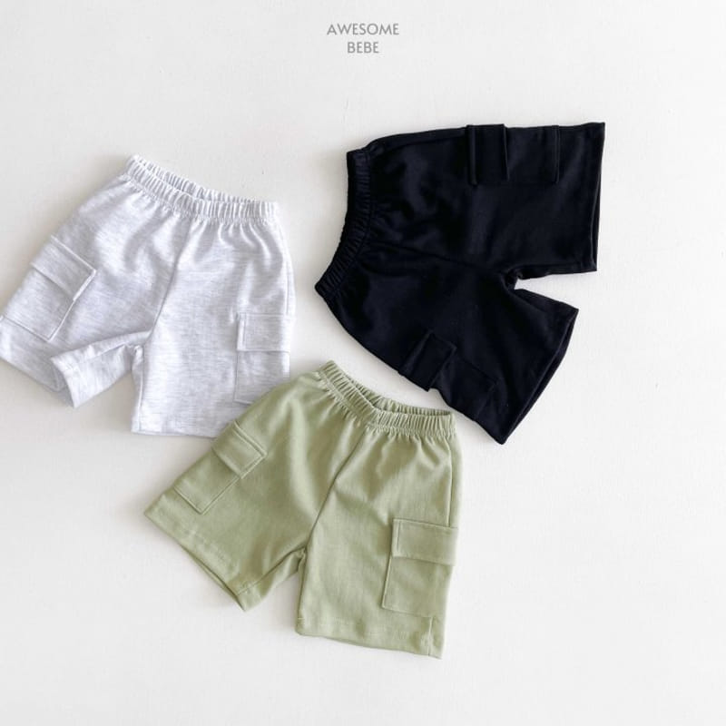 Awesome Bebe - Korean Children Fashion - #minifashionista - Cargo Half Pants - 8