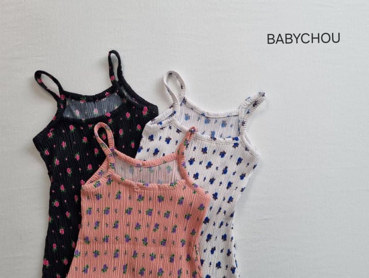 Babychou - Korean Children Fashion - #Kfashion4kids - Rose Camisole One-Piece - 2