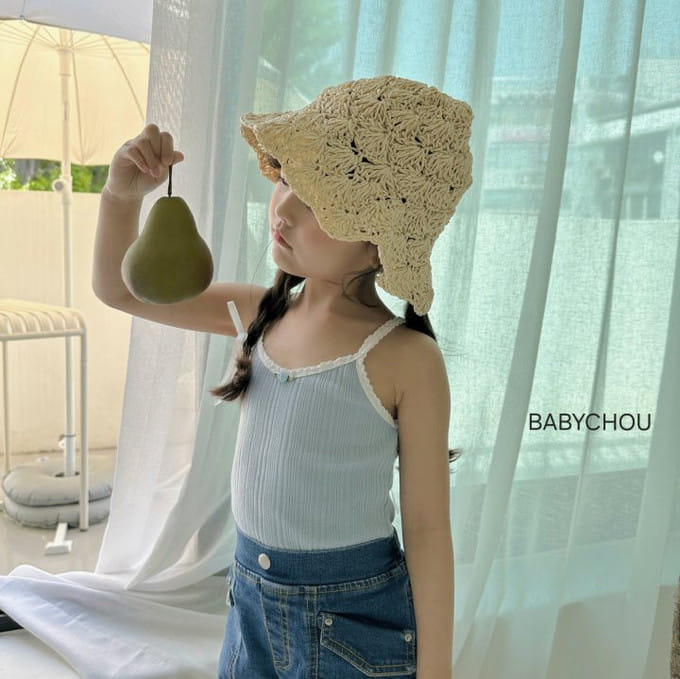 Babychou - Korean Children Fashion - #childofig - Rose Sleeveless Tee