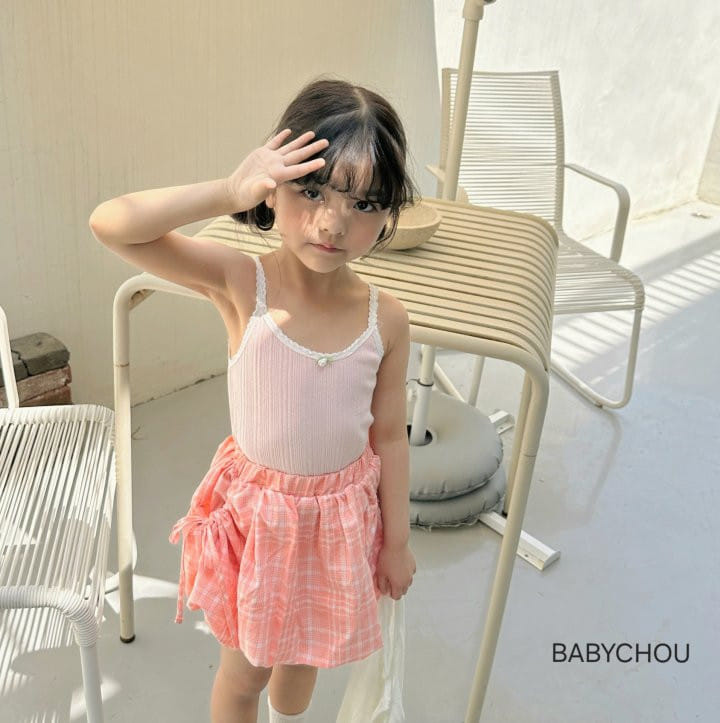 Babychou - Korean Children Fashion - #kidsstore - Rose Sleeveless Tee - 7