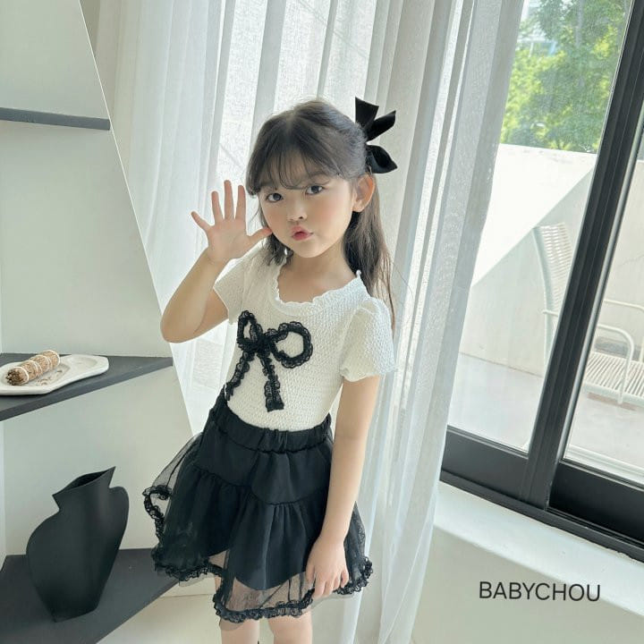 Babychou - Korean Children Fashion - #kidsshorts - Mellow Tee - 4