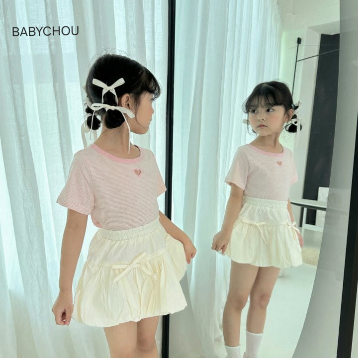 Babychou - Korean Children Fashion - #kidzfashiontrend - Punching Heart Tee - 7