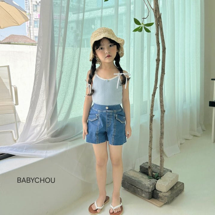 Babychou - Korean Children Fashion - #littlefashionista - Rose Sleeveless Tee - 10