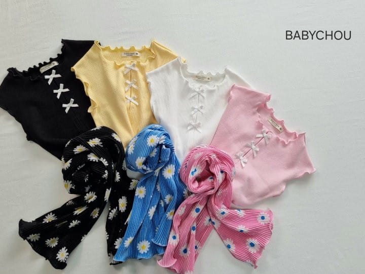 Babychou - Korean Children Fashion - #toddlerclothing - Flower Pleats Pants - 2