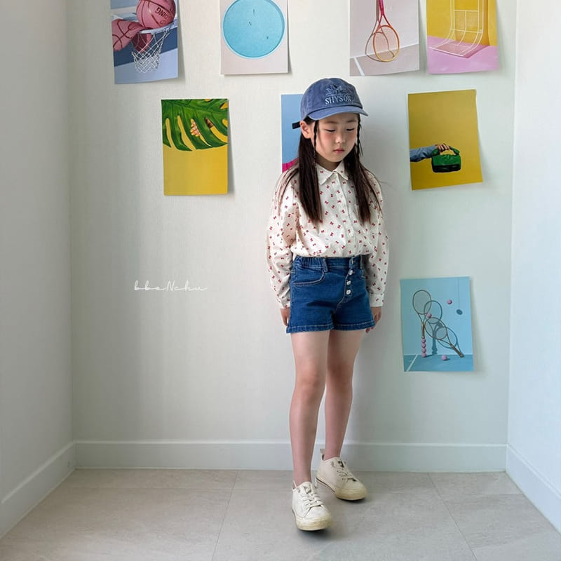 Bbonchu - Korean Children Fashion - #designkidswear - Snap Denim Shorts - 11