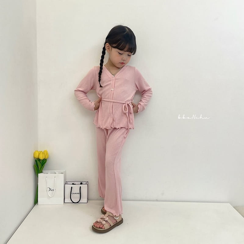 Bbonchu - Korean Children Fashion - #minifashionista - Rounge Top Bottom Set - 2