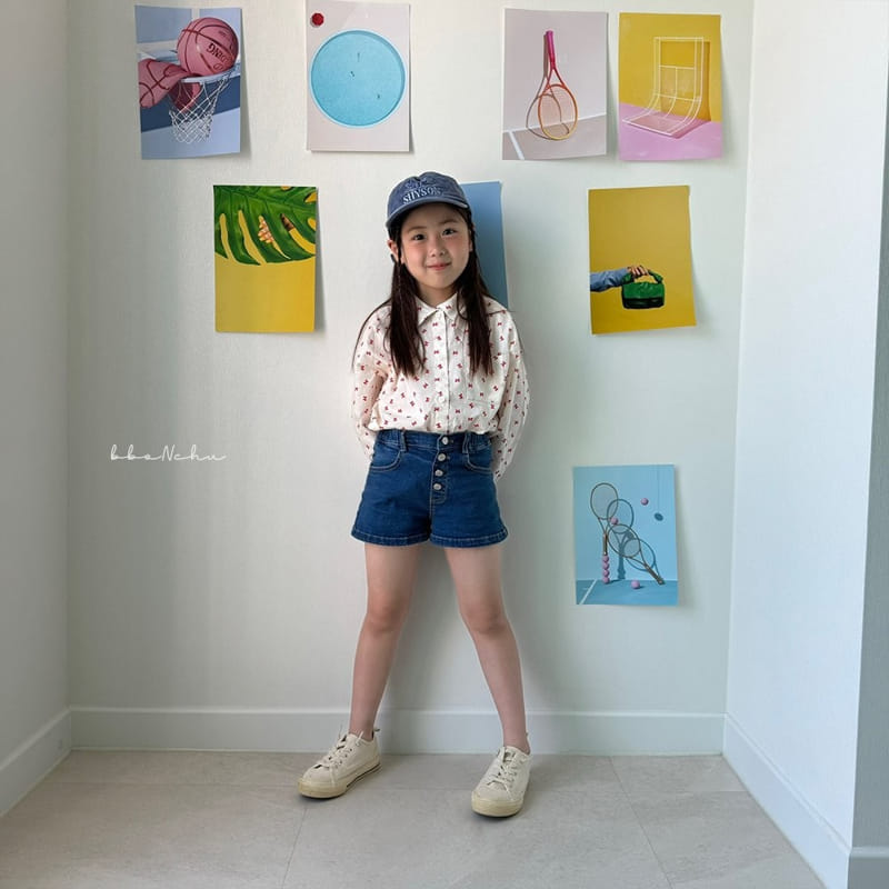 Bbonchu - Korean Children Fashion - #prettylittlegirls - Snap Denim Shorts - 7