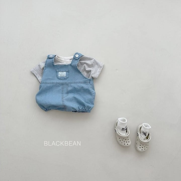 Black Bean - Korean Baby Fashion - #babyfever - Bang Bang Bebe Dungarees  - 2