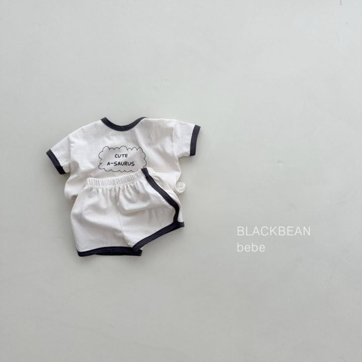 Black Bean - Korean Baby Fashion - #babyfever - Toy Bebe Top Bottom Set - 4