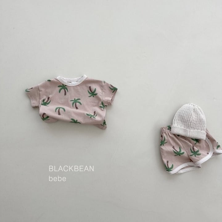 Black Bean - Korean Baby Fashion - #babylifestyle - Palm Bebe Top Bottom Set - 3