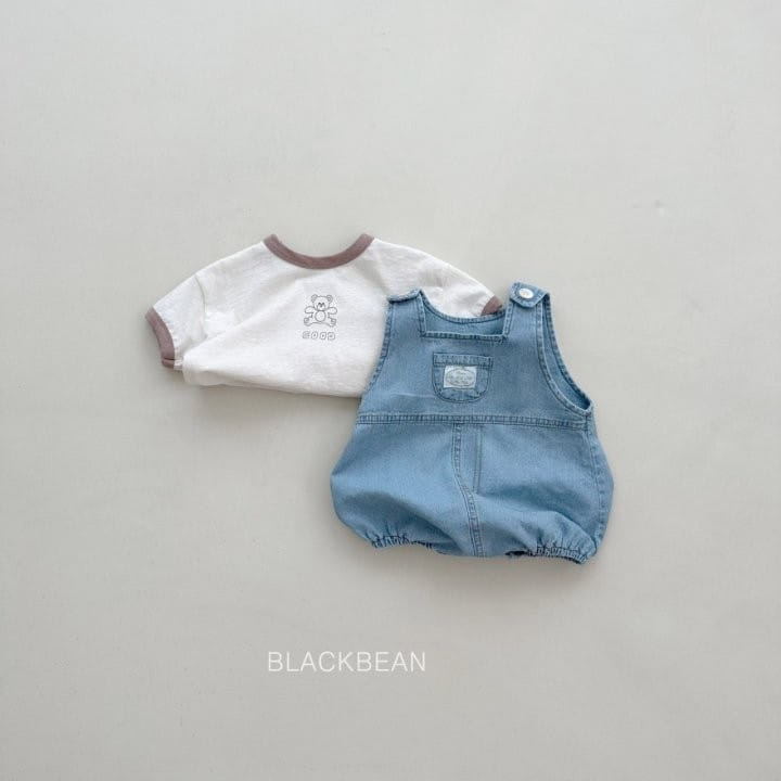 Black Bean - Korean Baby Fashion - #babyootd - Bang Bang Bebe Dungarees  - 6