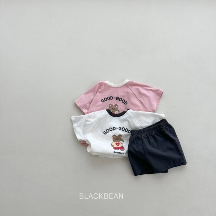 Black Bean - Korean Children Fashion - #Kfashion4kids - Heart Bear Tee - 3