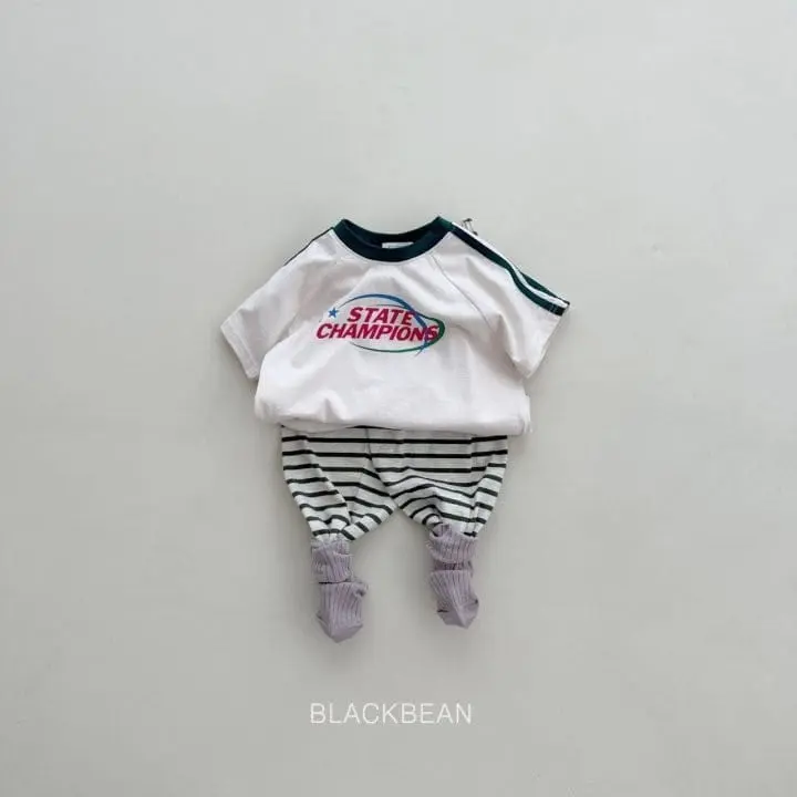 Black Bean - Korean Children Fashion - #stylishchildhood - Tape Tee - 4