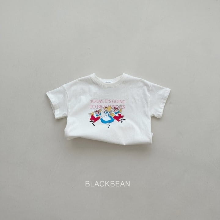 Black Bean - Korean Children Fashion - #prettylittlegirls - Alice Tee With MOM - 4