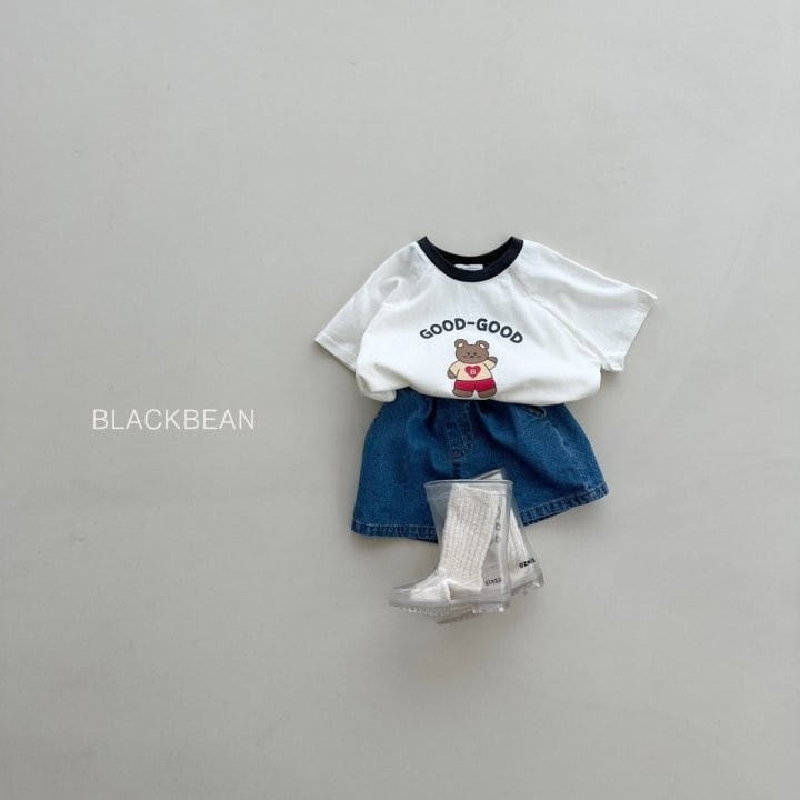 Black Bean - Korean Children Fashion - #childrensboutique - Heart Bear Tee - 10