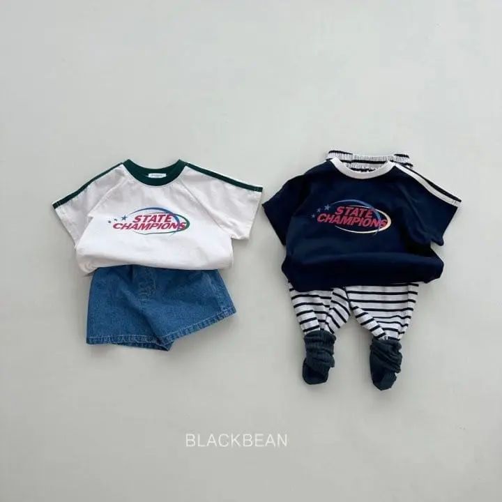 Black Bean - Korean Children Fashion - #designkidswear - Tape Tee - 6