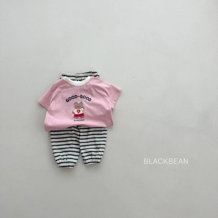 Black Bean - Korean Children Fashion - #designkidswear - Heart Bear Tee - 11