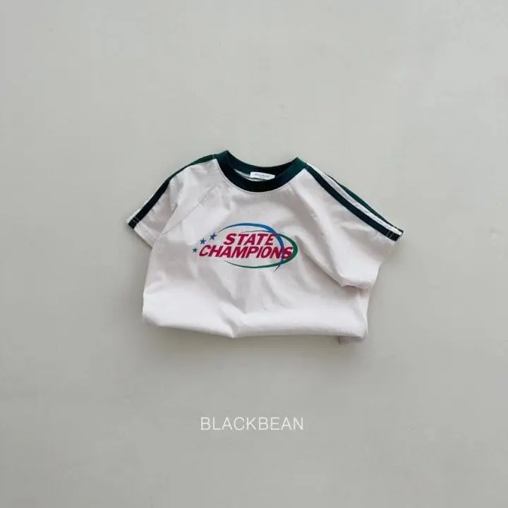 Black Bean - Korean Children Fashion - #fashionkids - Tape Tee - 8