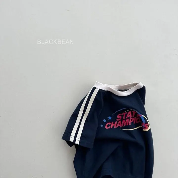 Black Bean - Korean Children Fashion - #kidzfashiontrend - Tape Tee - 11