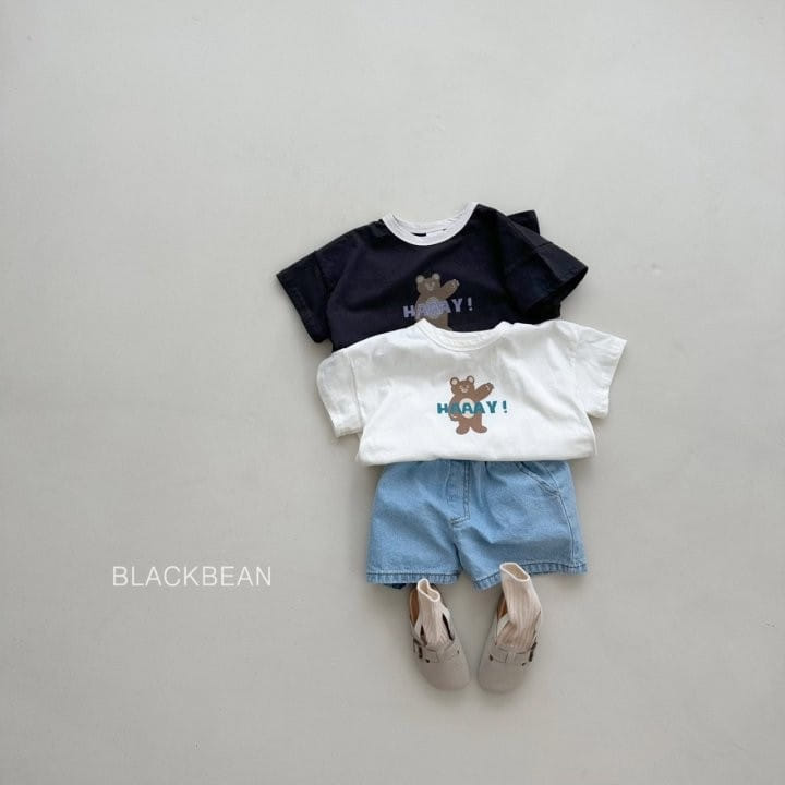 Black Bean - Korean Children Fashion - #kidzfashiontrend - Hello Tee