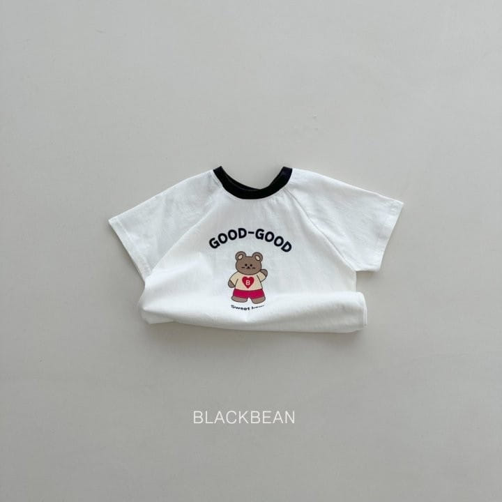 Black Bean - Korean Children Fashion - #Kfashion4kids - Heart Bear Tee - 4