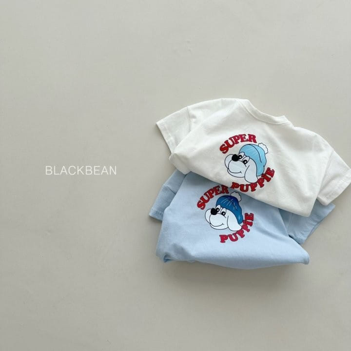 Black Bean - Korean Children Fashion - #toddlerclothing - Puppy Tee - 4