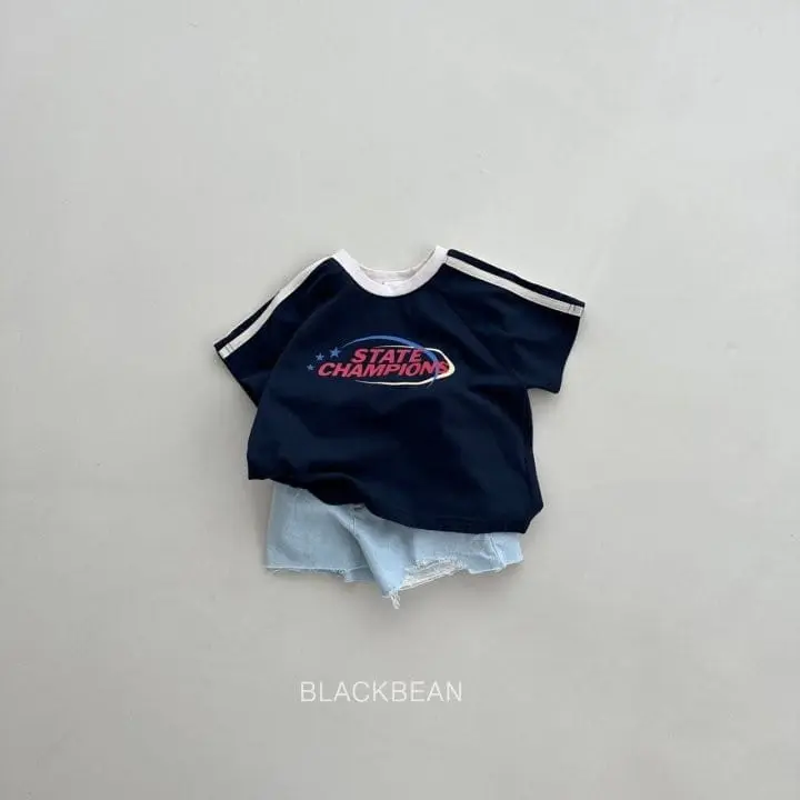 Black Bean - Korean Children Fashion - #stylishchildhood - Tape Tee - 3