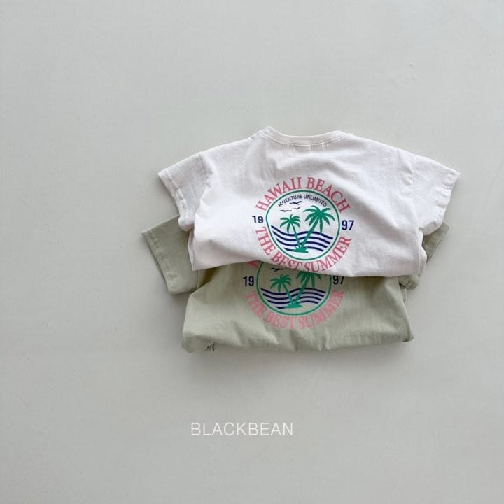 Black Bean - Korean Children Fashion - #todddlerfashion - Hawaii Tee - 5