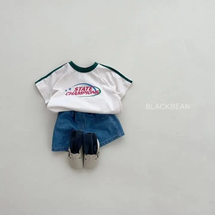 Black Bean - Korean Children Fashion - #toddlerclothing - Tape Tee - 2