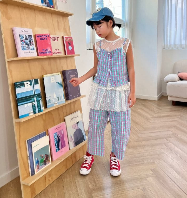 Bobo j - Korean Children Fashion - #prettylittlegirls - slit Wide Pants - 5