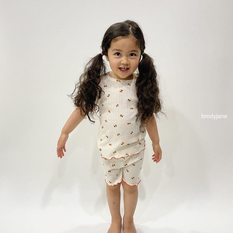 Brody Jane - Korean Children Fashion - #Kfashion4kids - Tulip Frill Short Sleeve Top Bottom Set - 3