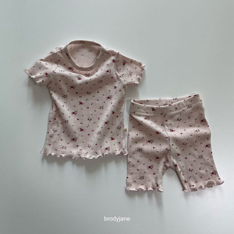 Brody Jane - Korean Children Fashion - #childofig - Flower Eyelet Frill Short Sleeve Top Bottom Set - 7