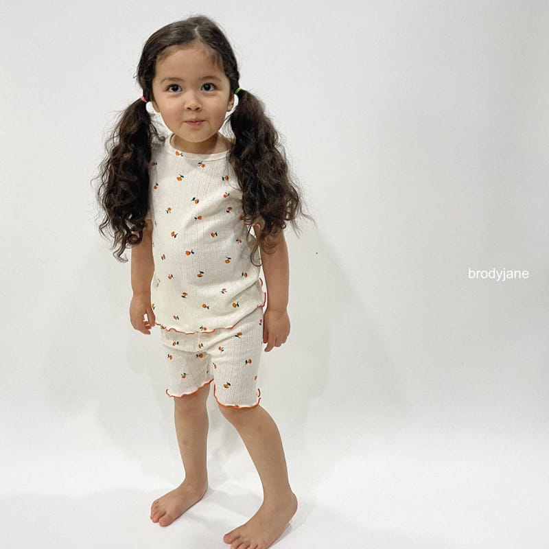 Brody Jane - Korean Children Fashion - #kidsstore - Tulip Frill Short Sleeve Top Bottom Set