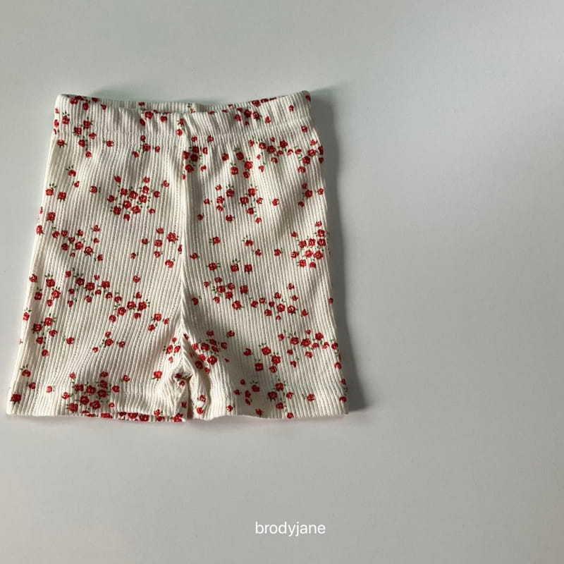 Brody Jane - Korean Children Fashion - #littlefashionista - Red Flower Short Sleeve Top Bottom Set - 5