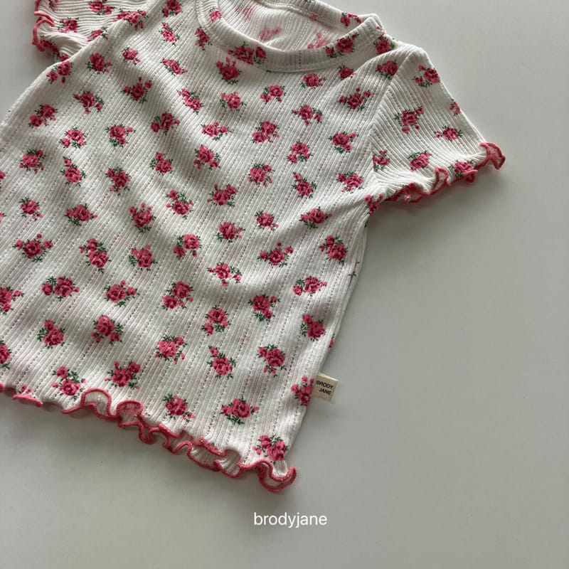 Brody Jane - Korean Children Fashion - #magicofchildhood - Rose Eyelet Frill Top Bottom Set - 7