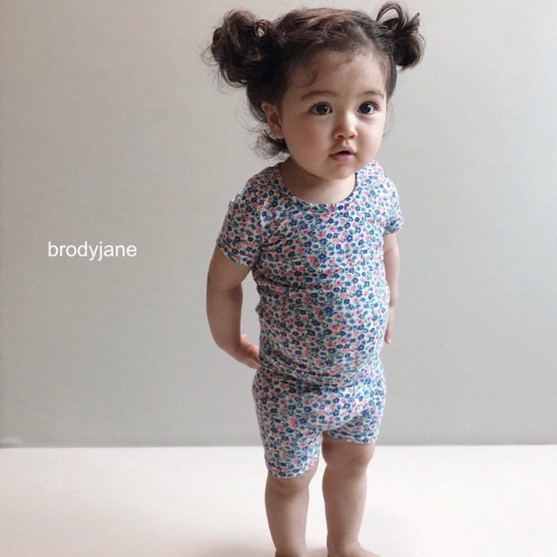 Brody Jane - Korean Children Fashion - #magicofchildhood - Liberty U Neck Short Sleeve Top Bottom Set - 7