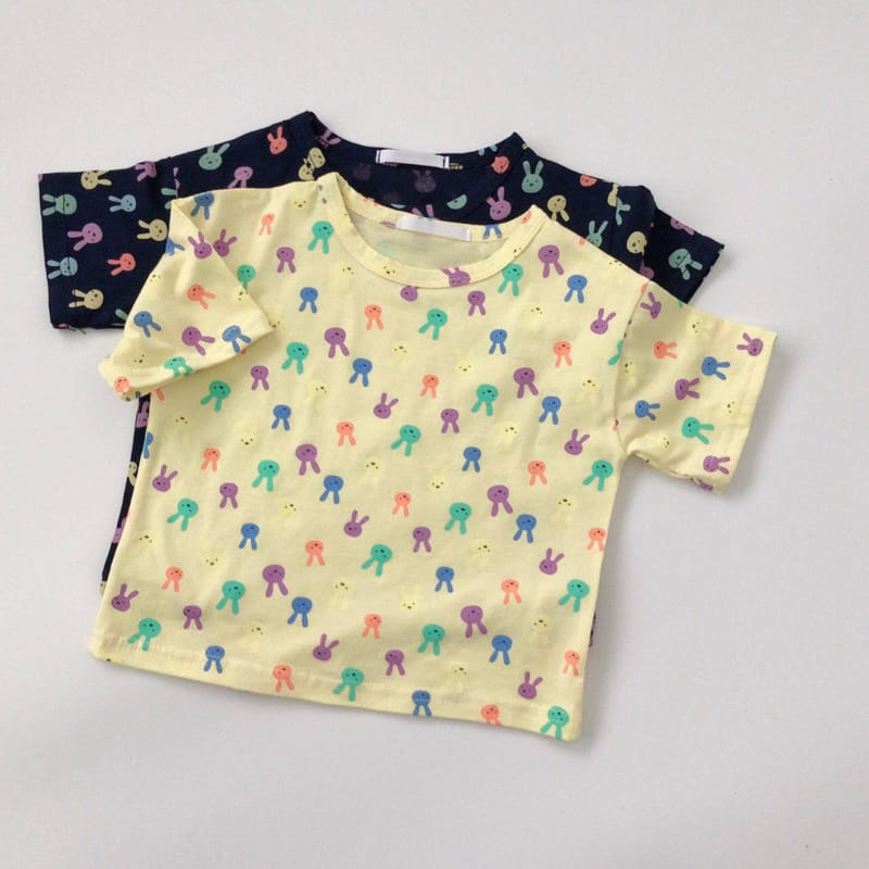 Brody Jane - Korean Children Fashion - #magicofchildhood - Rabbit Short Sleeve Top Bottom Set - 5