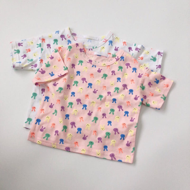 Brody Jane - Korean Children Fashion - #minifashionista - Rabbit Short Sleeve Top Bottom Set - 6